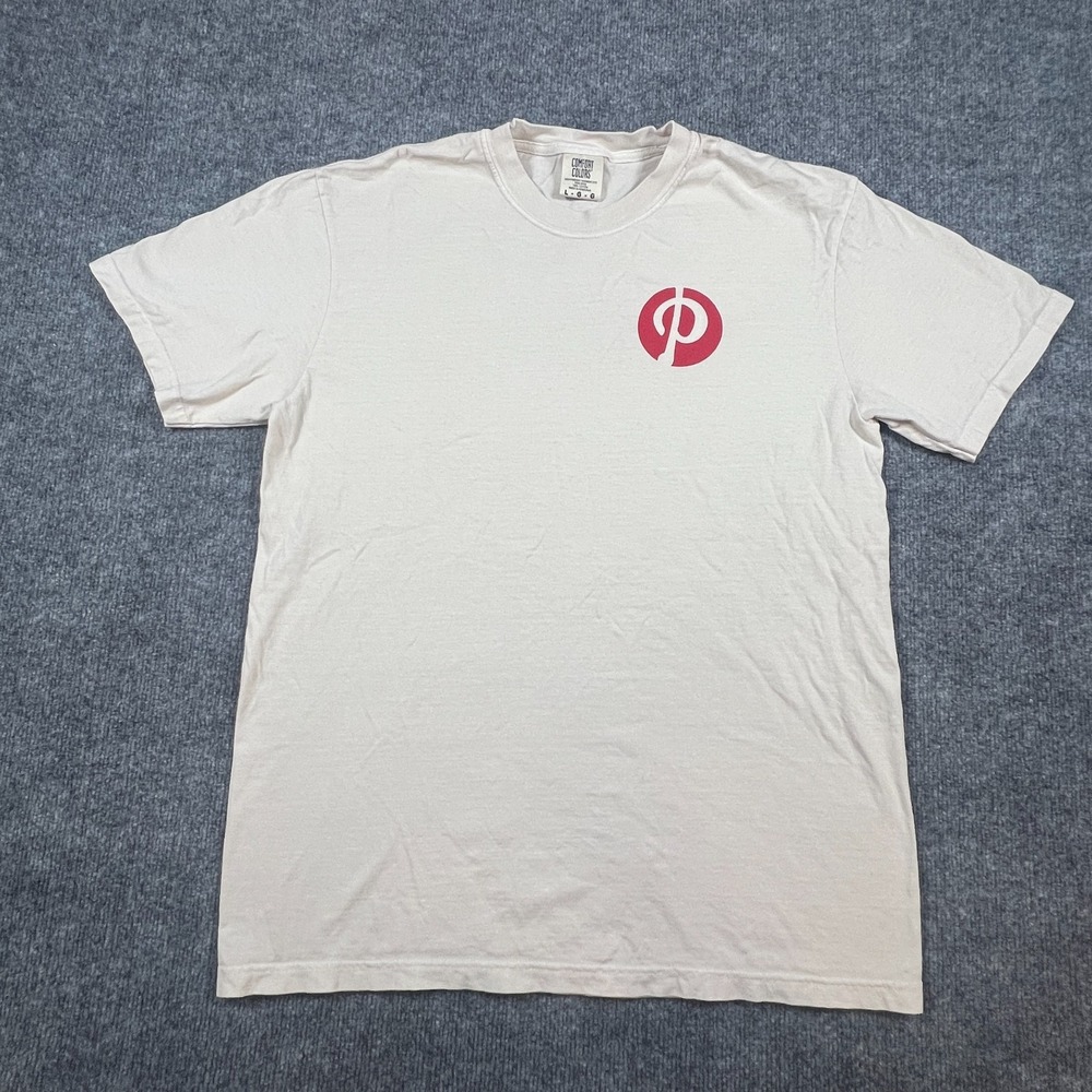 Comfort Color T Shirt Womens L Beige Cotton Heavyweight Pinterest Logo Crew Neck